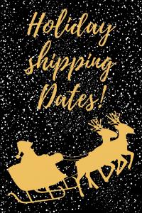 Christmas Shipping Deadlines Twenty Eighteen